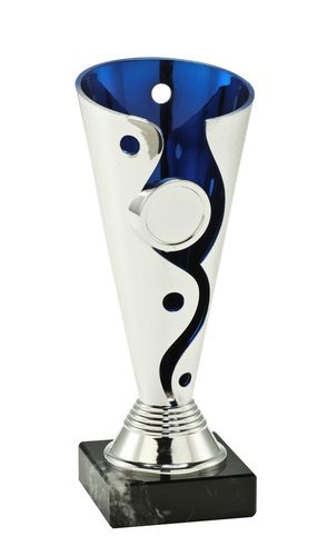 Mini-Pokal silber-blau 245