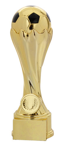 Fussball Pokal, Resin Ständer 800 gold-schwarz
